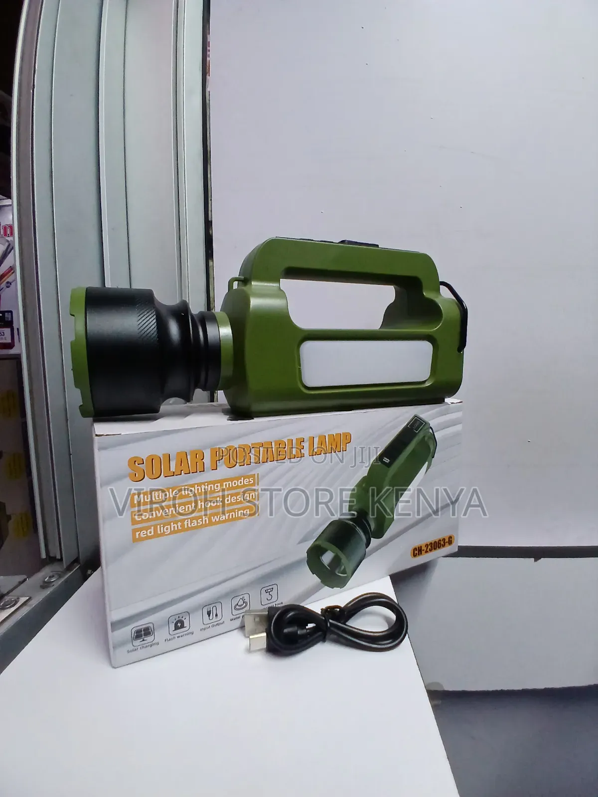 Solar Security Torch Powerbank Flashlight