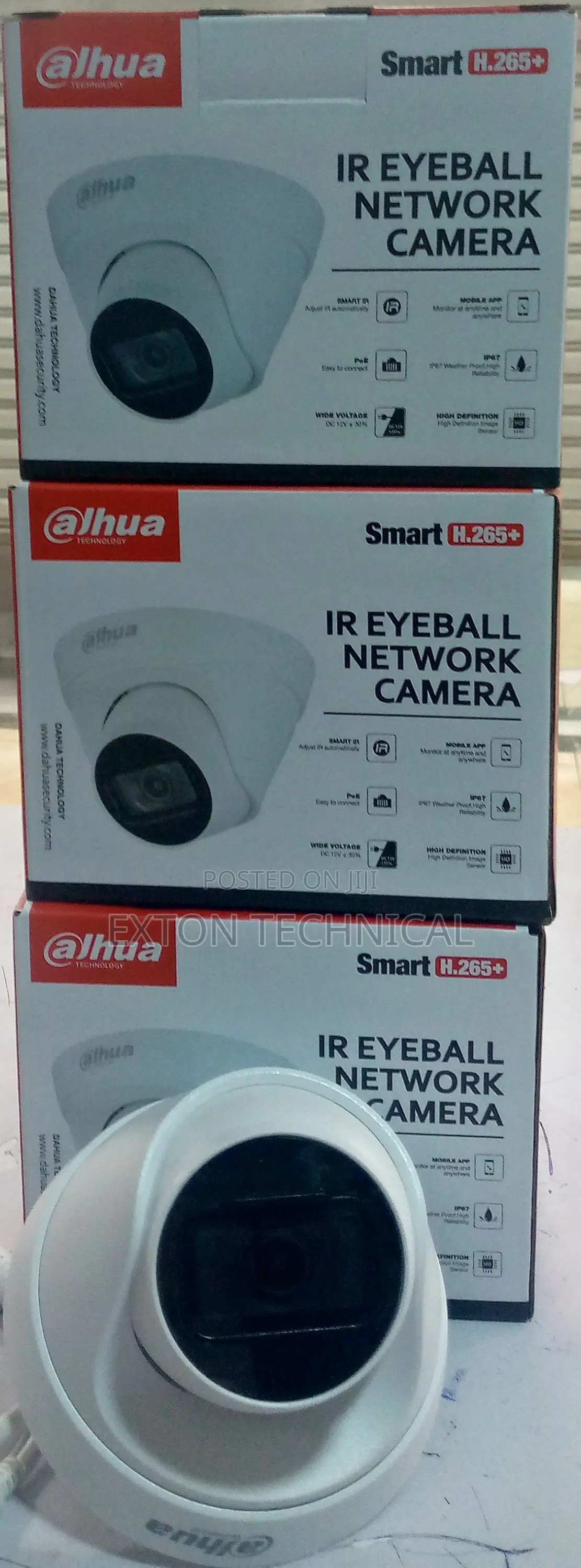 Indoor Dahua 2mp Ip Dome Ir Eyeball Network Camera