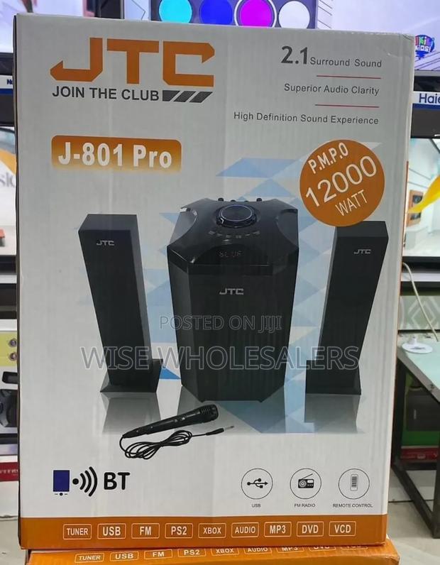 JTC J801PRO 2.1CH Subwoofer Speaker System + Mic 120W