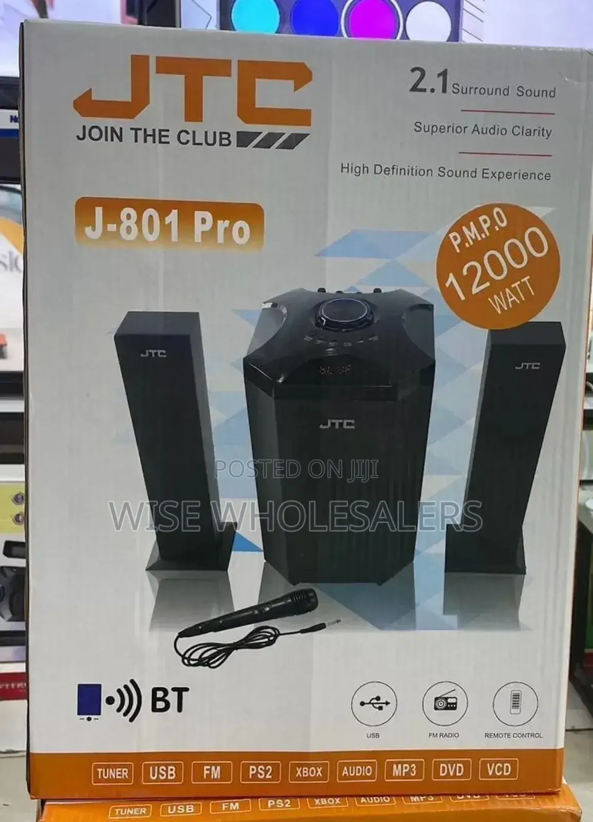 JTC J801PRO 2.1CH Subwoofer Speaker System