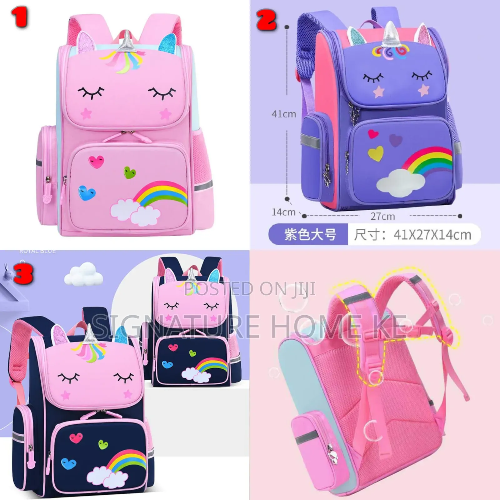 Cute Unicorn School Backpack