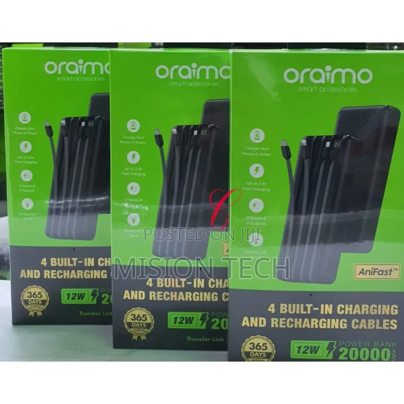 Oraimo Traveler Link 20,000mah Power Banks 