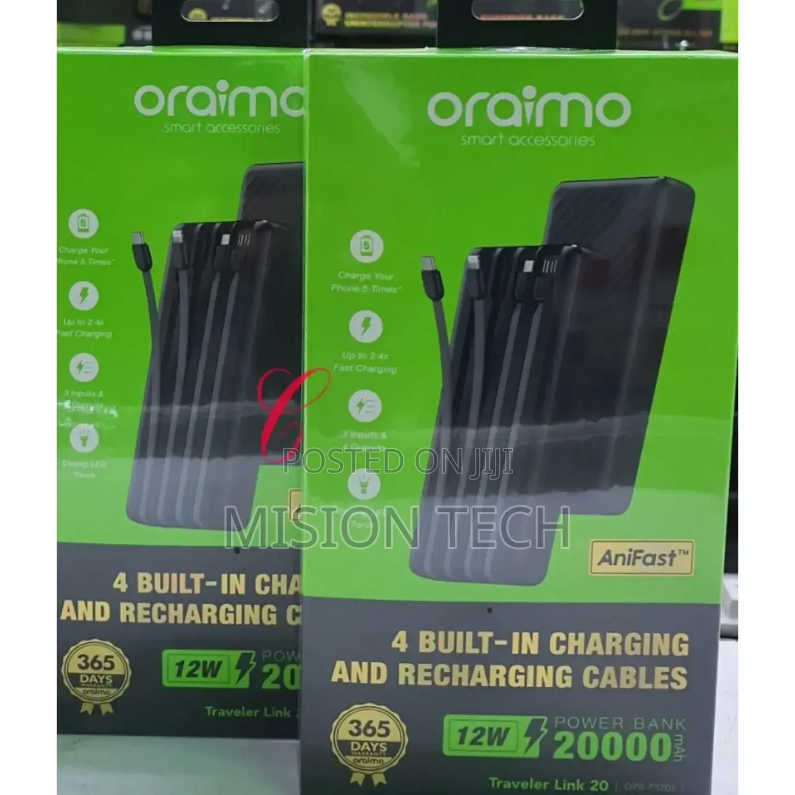 Oraimo Traveler Link 20,000mah Power Banks 