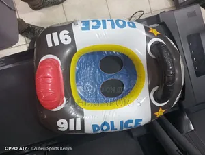 Swimming Floater Police Truck With Seat and Handle