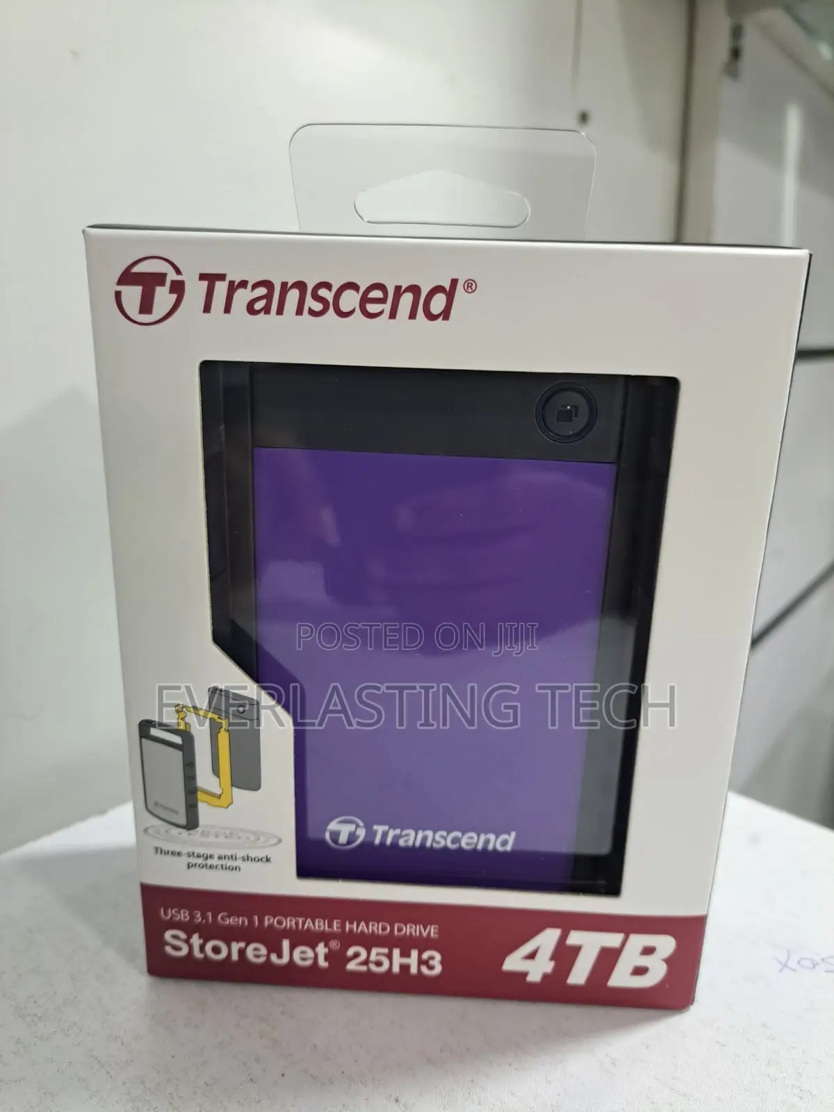 Transcend 4tb Usb 3.1 Storejet 25m3 Portable Hard Drive