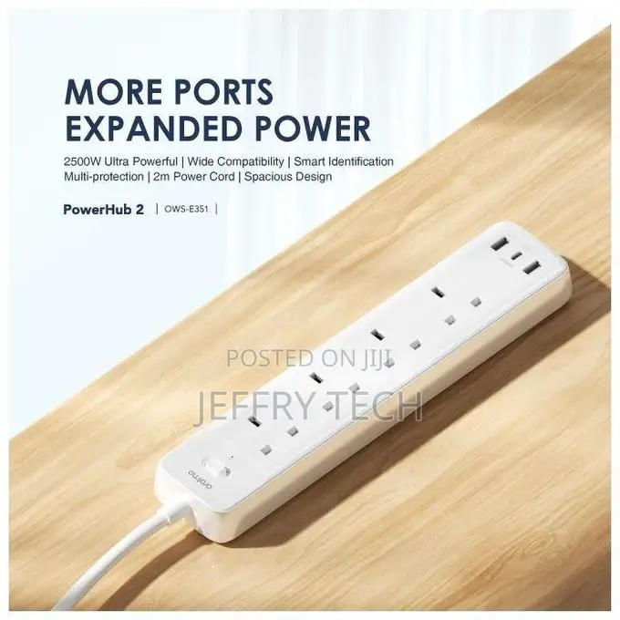 Oraimo Ows-U351smart Fast Charging 4 AC Outlets 3USB Ports