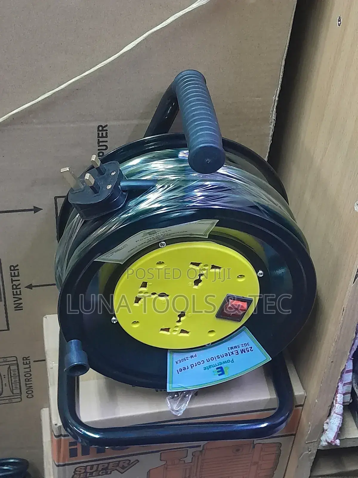 Corded Extension Cord Reel Cable 25m.