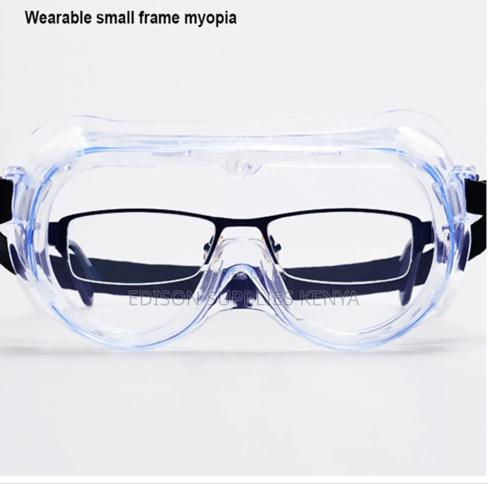 Safety Goggles Harden Clear Safety Googles Wt Strap Glasses