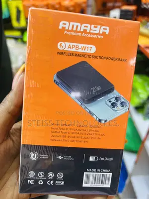 Amaya Wireless Magnetic Powerbank.