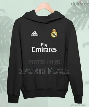 Real Madrid Black Hoodie