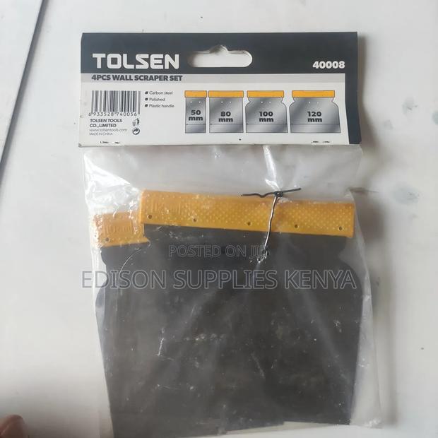Scrapers Tolsen 4pcs Wall Scraper Set Grout Paint Stripper - thumbnail 3