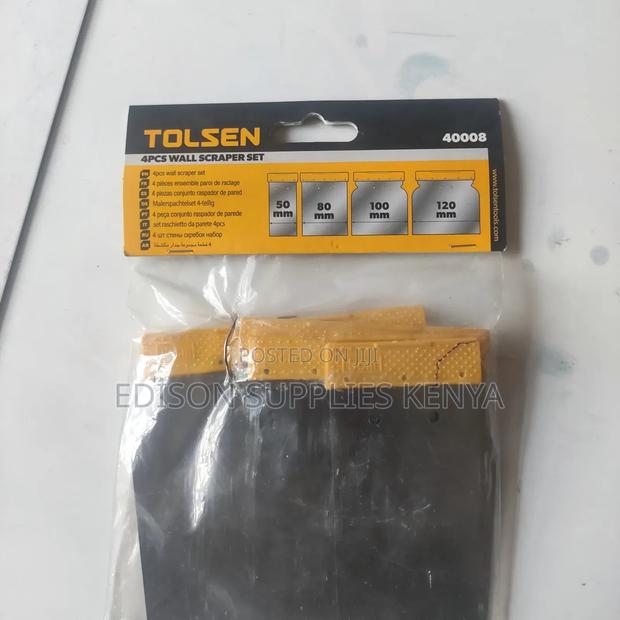 Scrapers Tolsen 4pcs Wall Scraper Set Grout Paint Stripper - thumbnail 2