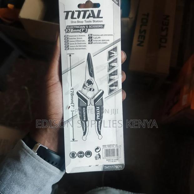 Total Electricians Scissors 7 Inch Cable Cutting Scissors 7" - thumbnail 3