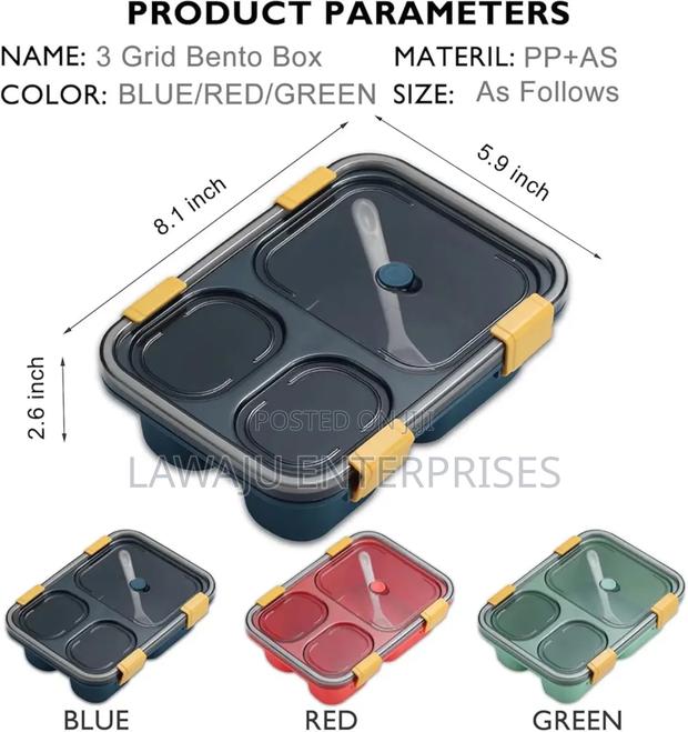 3 Grid Bento Box - main view