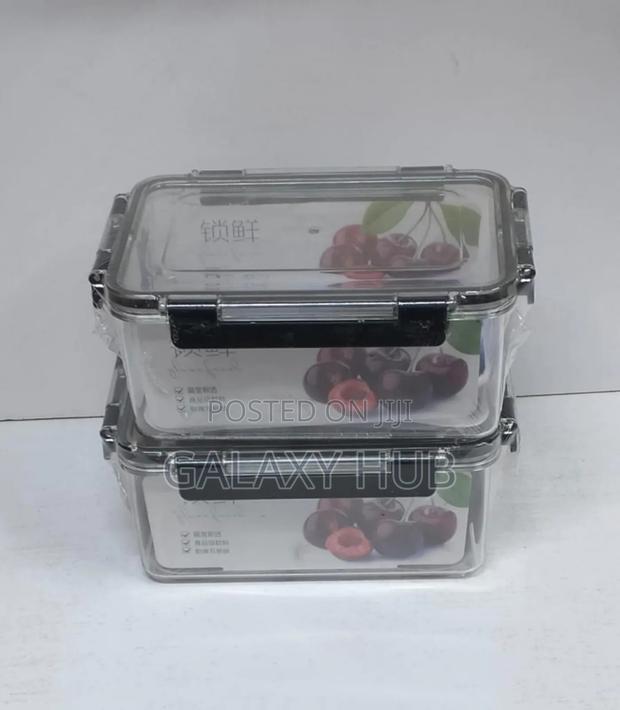 2pcs Clear Borosilicate Storage Containers 750ml - main view