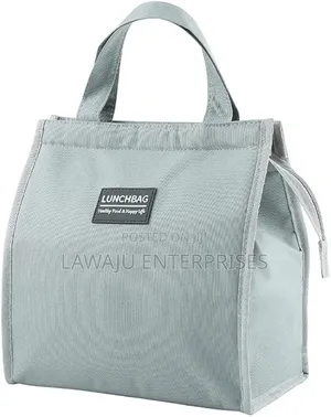 Grey Bento Fashion Insulated Lunch Bag