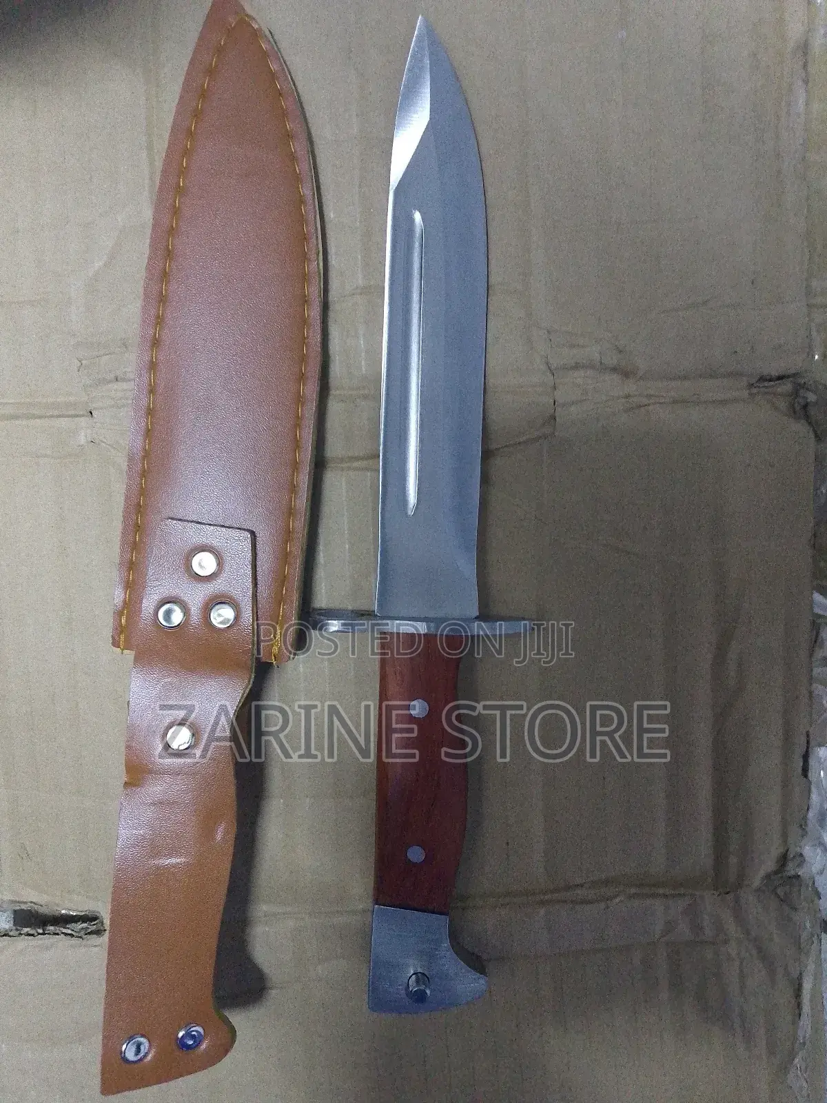Stainless Steel Knife CCCP With Wooden Handle