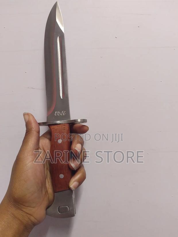 Wooden Handle Knife, Sharp Durable Stainless Steel Knife - main view