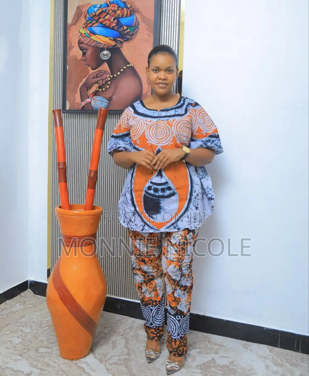 African Attire Trouser and Top Suit