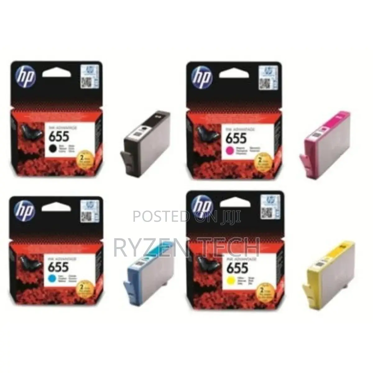 HP 655 Cartridge Black,Magenta,Cyan,Yellow