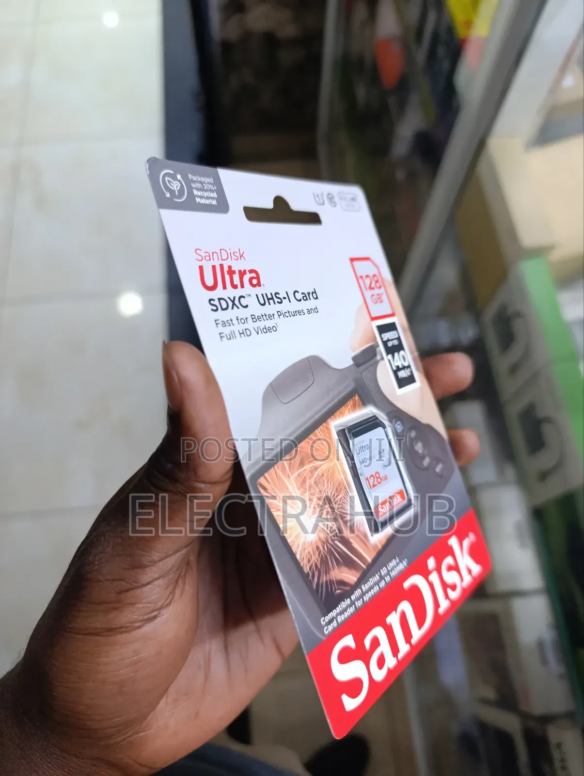 Sandisk 128gb Ultra Memory Card New Sealed In A Shop