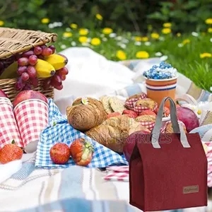 Maroon Tote Insulated Bag