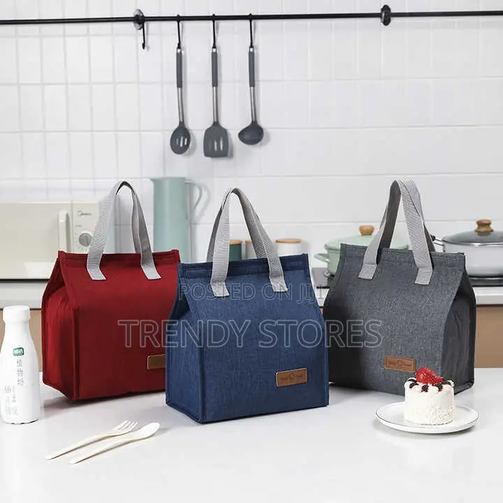 Maroon Insulated Tote Bag