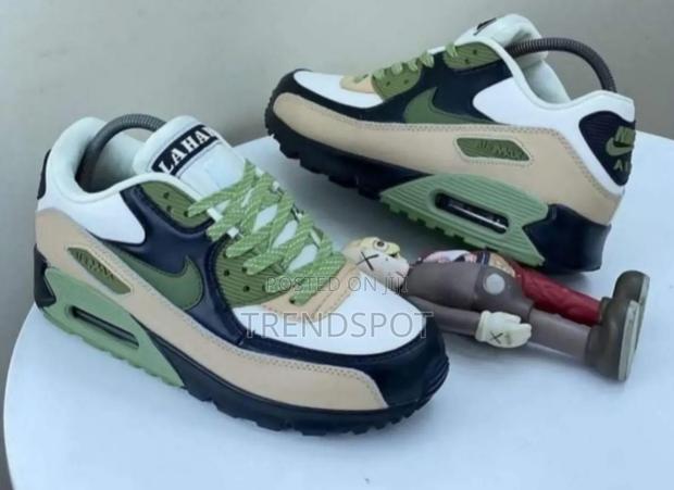 Leather Airmax 90 Green White - thumbnail 3