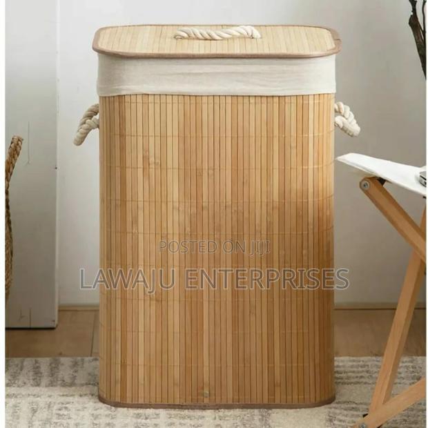 Bamboo Laundry Basket With Cover