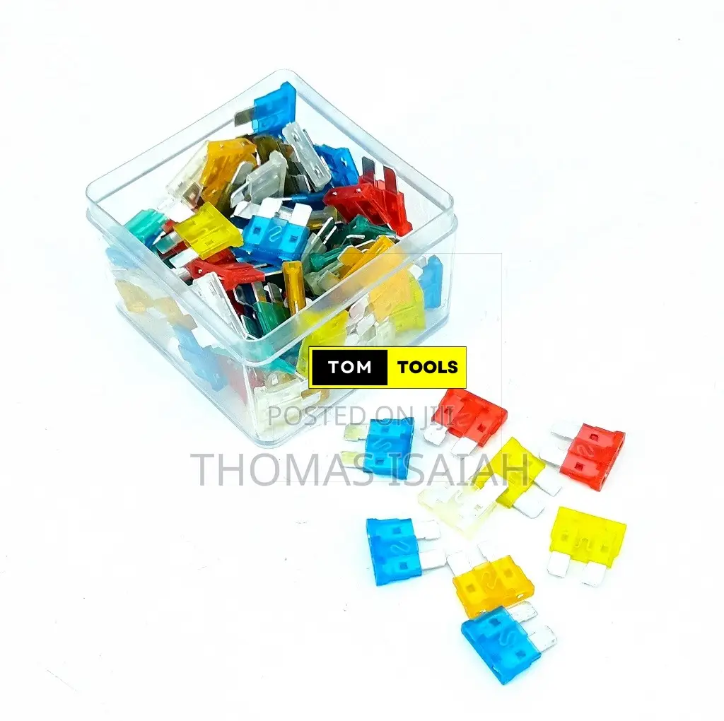 100pcs Standard Blade Fuses 5A, 7.5A, 10A, 15A, 20A, 25A, 30