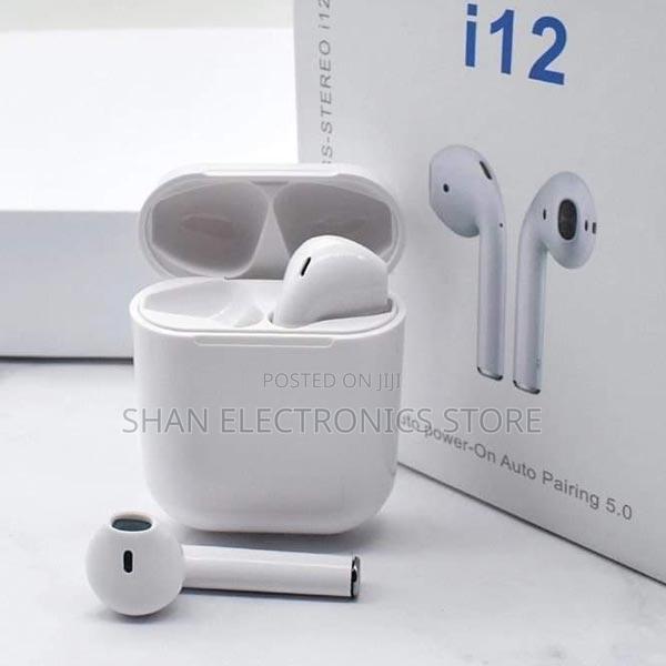 I12 TWS Wireless Earbuds Bass and Treble Touch Sensor, Mic