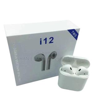 Sweatproof Sports Touch Earbuds AIRPODS - WHITE TWS I12 - thumbnail 2