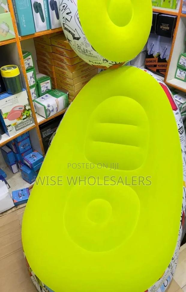Inflatable Seat Plus Foot Rest With Pump