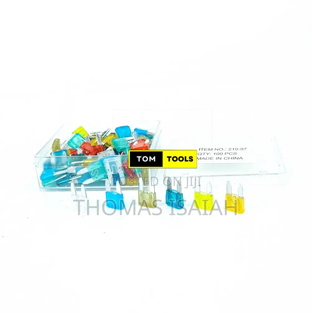 100pcs Mini Blade Fuses 5A, 7.5A, 10A, 15A, 20A, 25A, 30A Ca
