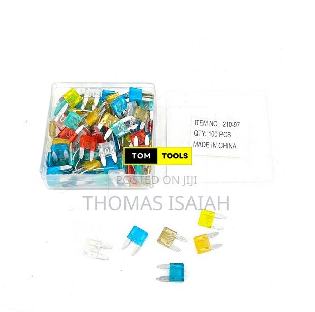 100pcs Mini Blade Fuses 5A, 7.5A, 10A, 15A, 20A, 25A, 30A Ca - thumbnail 2