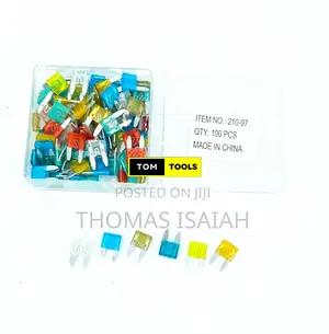 100pcs Mini Blade Fuses 5A, 7.5A, 10A, 15A, 20A, 25A, 30A Ca