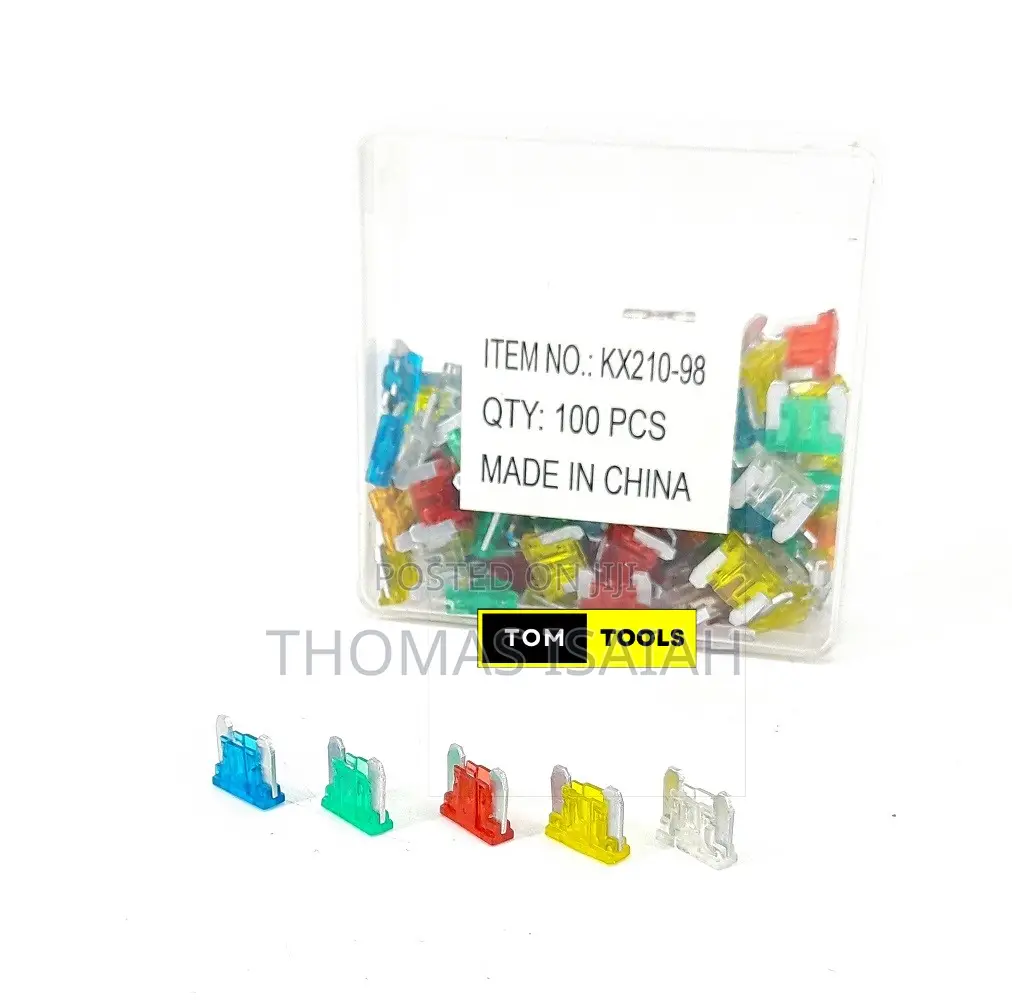 100pcs Low Profile Mini Blade Fuses 10A, 15A, 20A, 25A, 30A