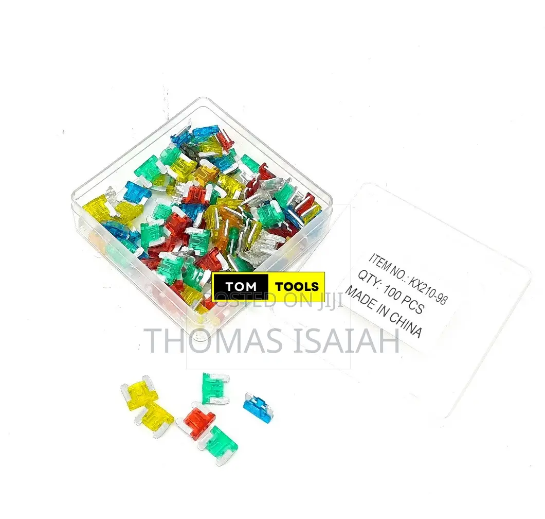 100pcs Low Profile Mini Blade Fuses 10A, 15A, 20A, 25A, 30A