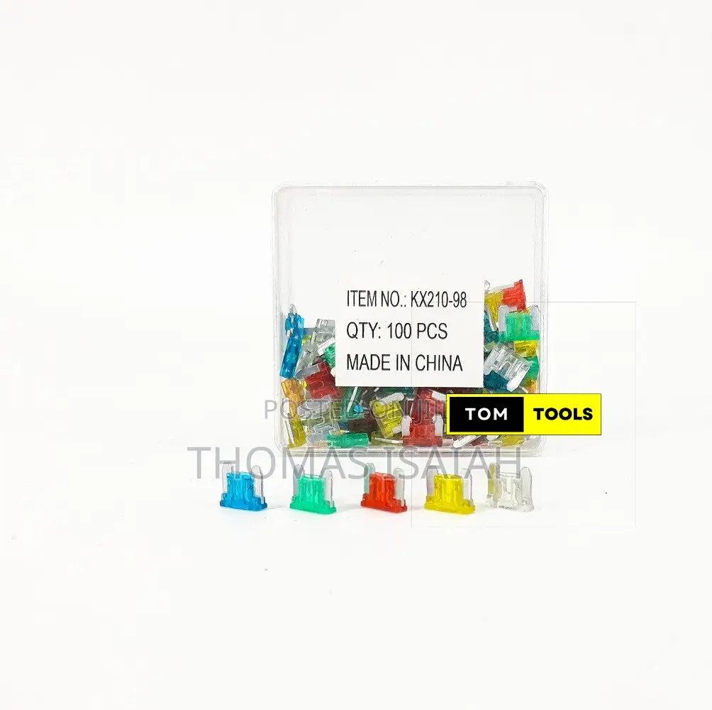 100pcs Low Profile Mini Blade Fuses 10A, 15A, 20A, 25A, 30A