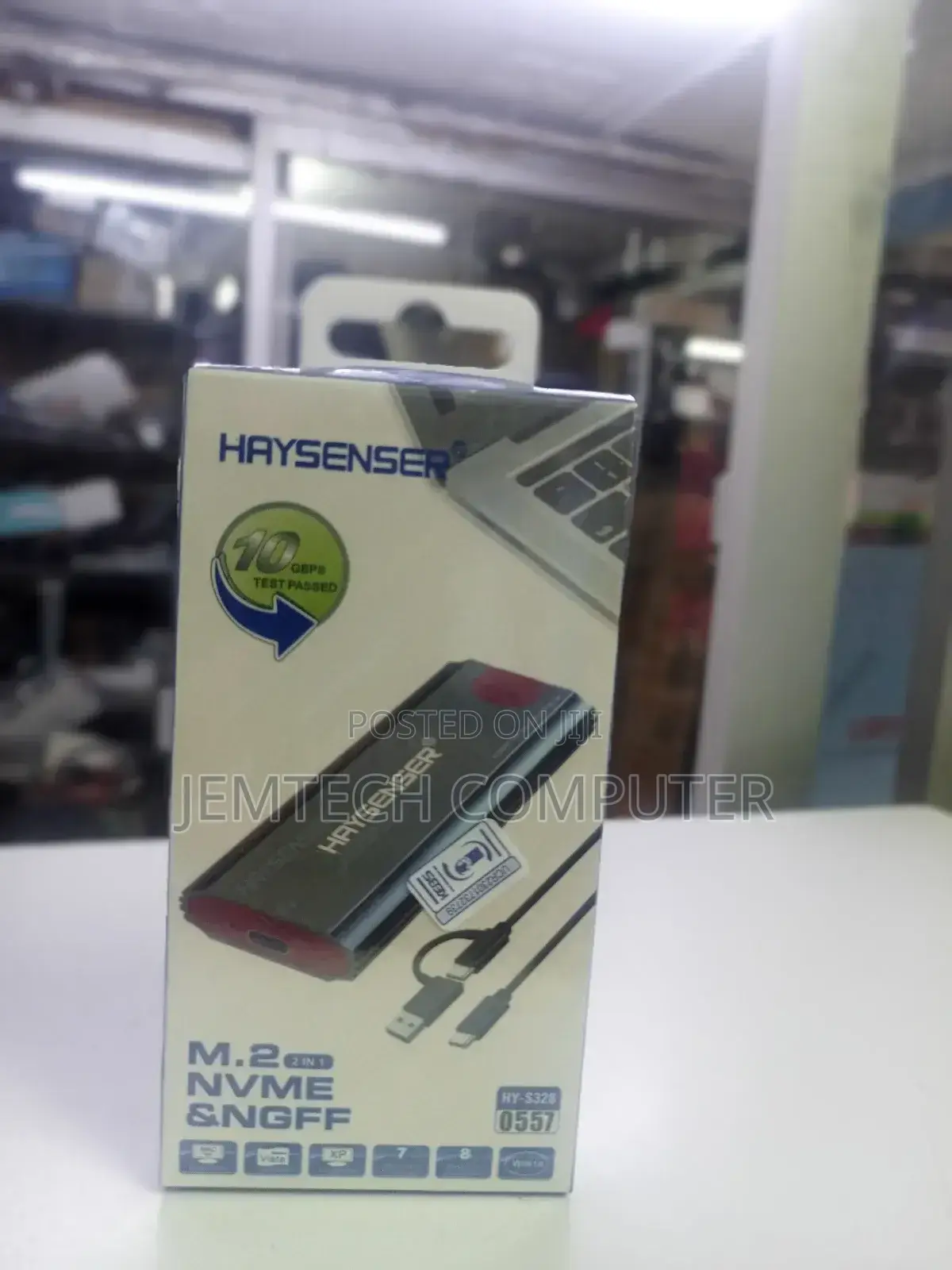 Nvme SSD Enclosure Haysenser M.2 Sata/Nvme Enclosure