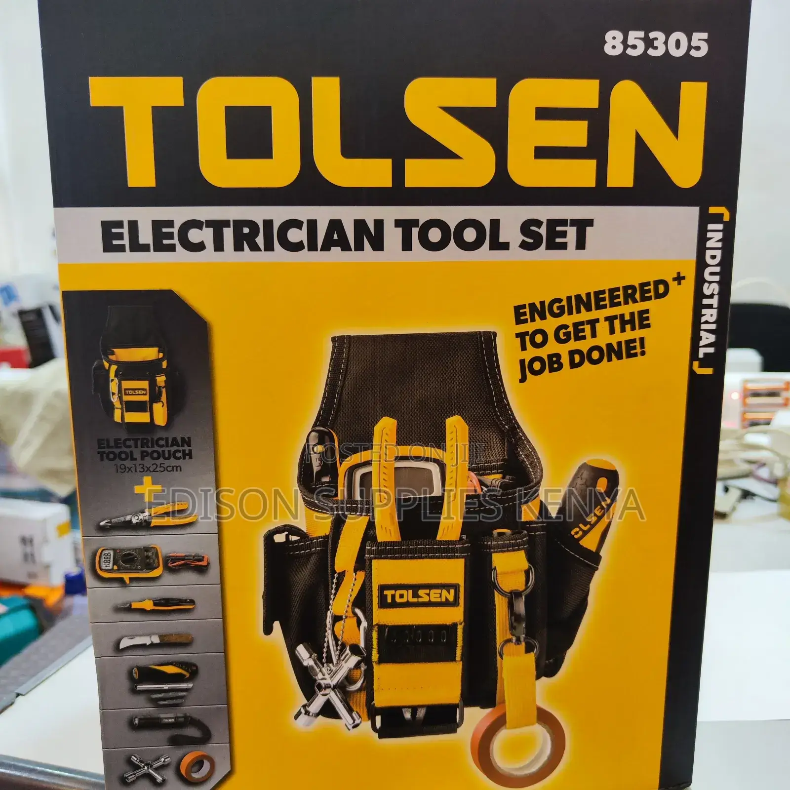 Tolsen Electrician Tool Set Full Tool Kit Bag for Waist