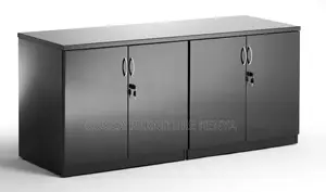 High Gloss Twin Cupboard With Credenza Top