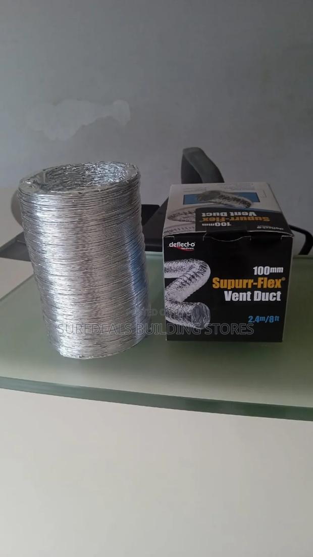 Aluminium Flexible Duct Pipe-4"× 2.4mtrs - thumbnail 3