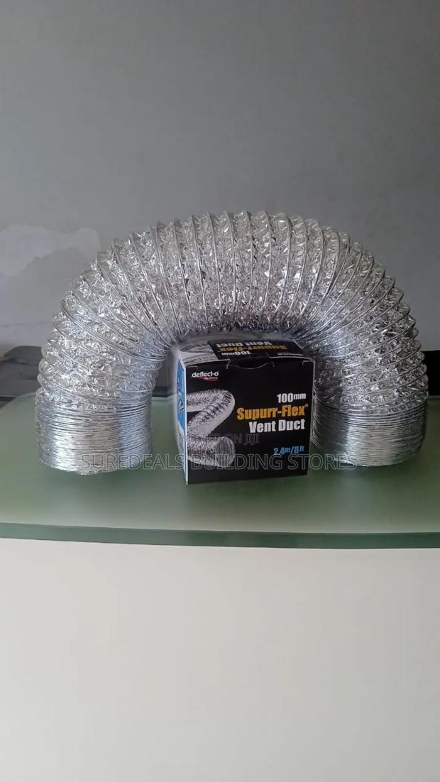 Aluminium Flexible Duct Pipe-4"× 2.4mtrs - thumbnail 4