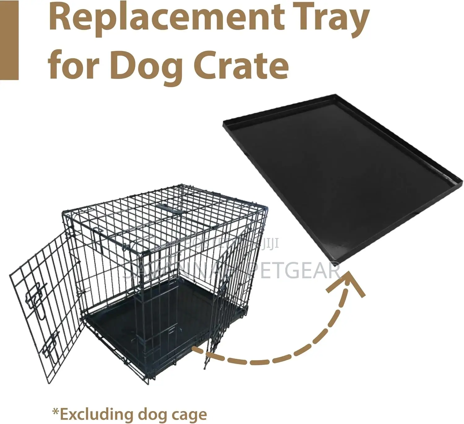 Dog Crate Replacement Plastic Tray Rabbit, Broiler 70cmx70cm