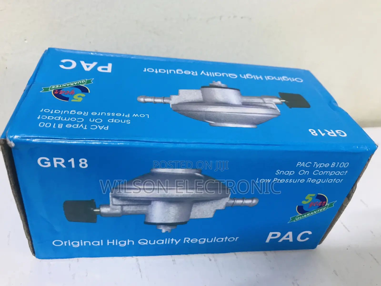 PAC Gas Regulator. 6kg Gas Cylinder