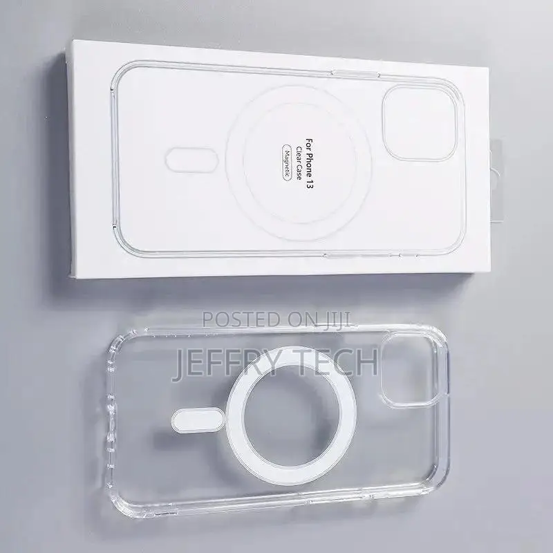 Magnetic TPU Clear Shockproof Phone Case for iPhone 15 14 13