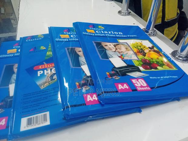 Clarion 50 Sheets A4 Inkjet Photo Sticker Paper - main view