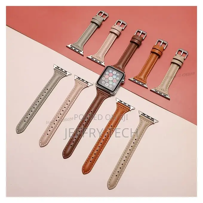 Leather Strap for Apple Watch Band 44mm 40mm 45mm 41mm 49mm