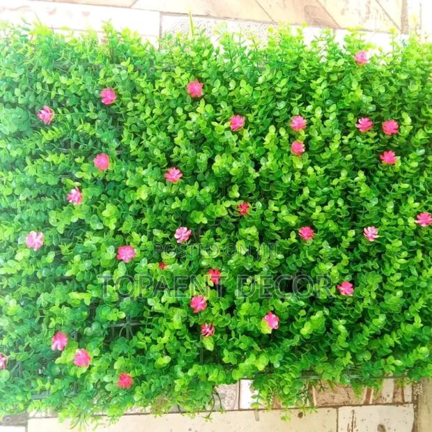 Pink Coloured Boxwood Hedge Panels - main view
